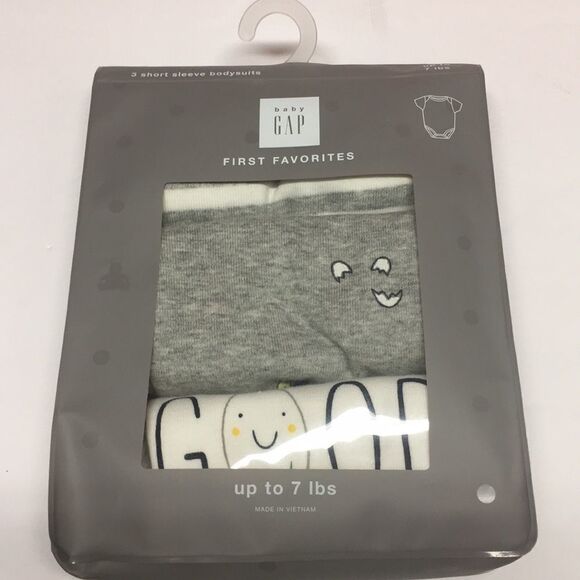 New Gap 3 short sleeve bodysuits - Picture 1 of 4
